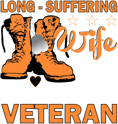 Long-Suffering Wife Of A Grumpy Old Veteran City Backpack