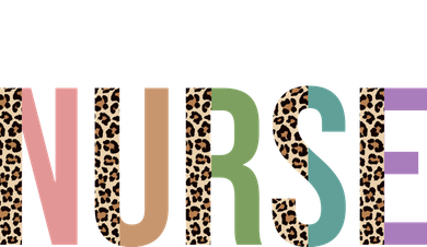 School Nurse Fancy Leopard Logo T-Shirt