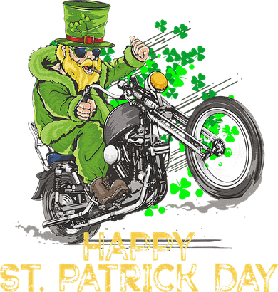 St Patricks Day For Motorcycle Bike Biker Rider Baby Bodysuit