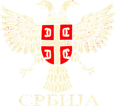 Serbia Srbija Serbian Serb Eagle Flag Cccc Cyrillic Women's V-Neck T-Shirt