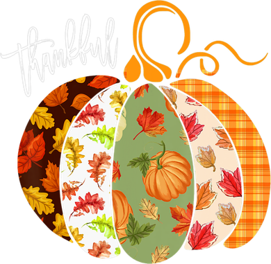 Thankful Pumpkin Fall Autumn Cute Halloween Women's V-Neck T-Shirt