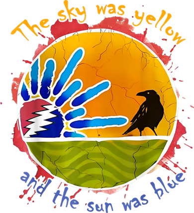 The Sky Was Yellow And The Sun Was Blue Women's V-Neck T-Shirt