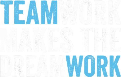 Team Work Makes The Dream Work | Teamwork Women's V-Neck T-Shirt