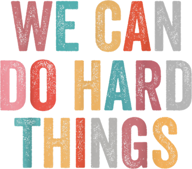 We Can Do Hard Things Retro Vintage Motivational Quote Baby Bodysuit