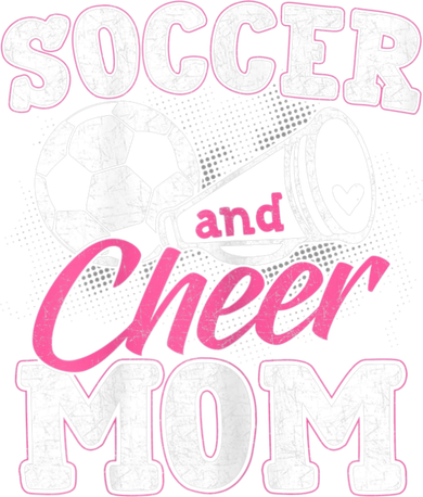 Womens Funny Cheerleading Mom Soccer And Cheer Mom Baby Bodysuit