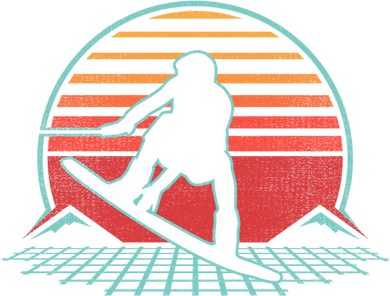 Wakeboard Retro Vintage 80s Style Wakeboarding Gift Cute Gift Baby Bodysuit