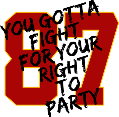You Gotta Fight For Your Right To Party Kansas 87 Women's V-Neck T-Shirt