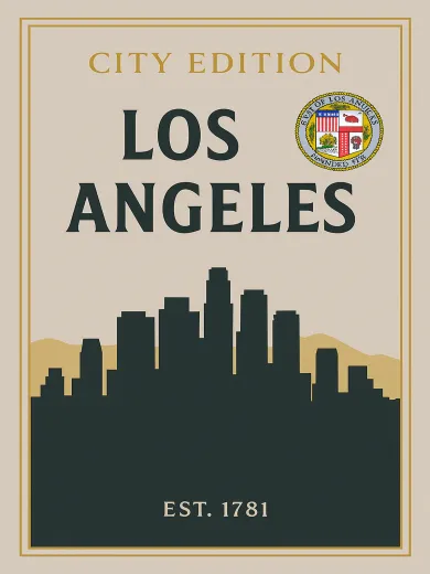 Los Angeles City Edition Poster