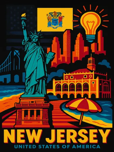 New Jersey United States Poster