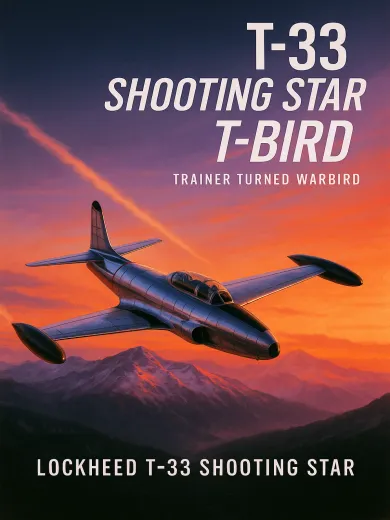 T-33 Shooting Star T-Bird Poster