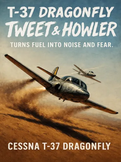 T-37 Dragonfly Tweet and Howler Poster
