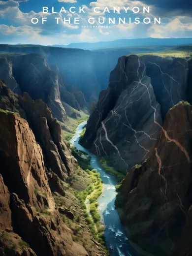 Black Canyon of the Gunnison National Park Poster