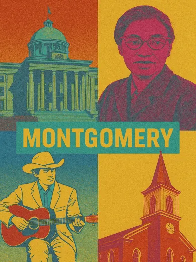 Montgomery Icons and Landmarks Poster