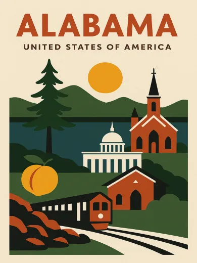 Alabama United States of America Poster