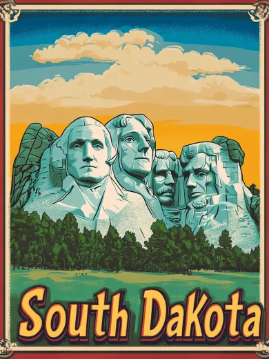 South Dakota Mount Rushmore Poster