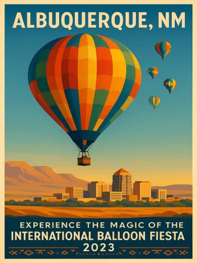Albuquerque International Balloon Fiesta 2023 Poster