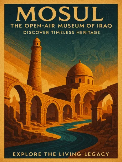 Mosul Open-Air Museum Iraq Poster