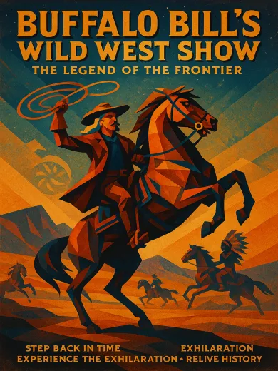 Buffalo Bill's Wild West Show Legend Frontier Poster