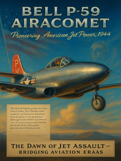 Bell P-59 Airacomet American Jet Power Poster