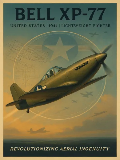 Bell XP-77 Lightweight Fighter Poster