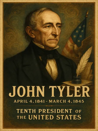 John Tyler Tenth President Poster