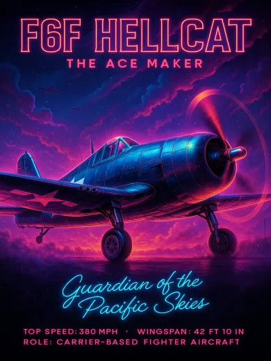 F6F Hellcat The Ace Maker Poster