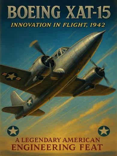 Boeing XAT-15 Innovation in Flight 1942 Poster