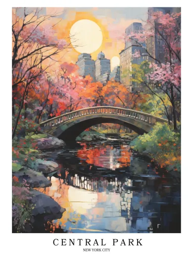 Central Park New York City Poster
