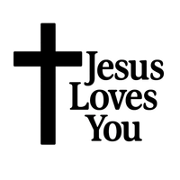 Jesus Loves You QR Code Tank Top thumb 3