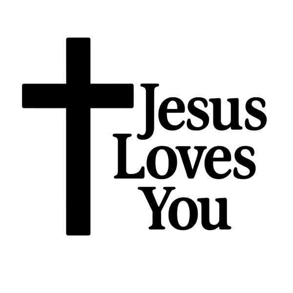 Jesus Loves You QR Code Kids Long Sleeve Shirt