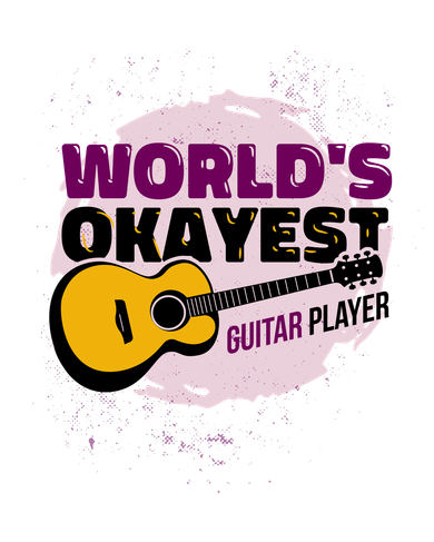 World's Okayest Guitar Player Button