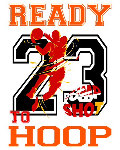 Ready To Hoop Basketball 23 Women's Long Sleeve Shirt