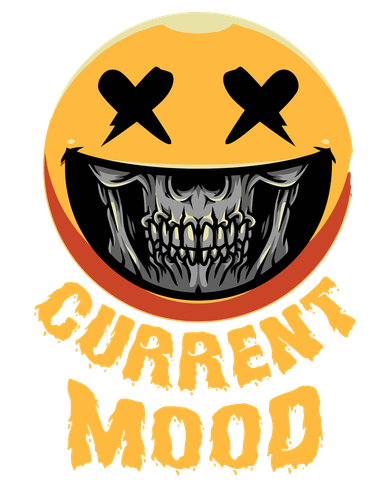 Current Mood Funny Halloween Skeleton Kids Long Sleeve Shirt