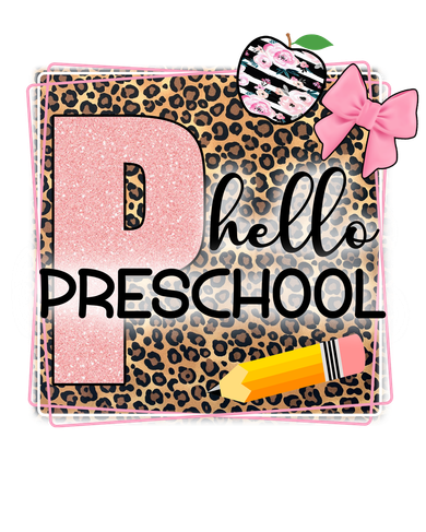 Cute Hello Pre School Teachers Students Mousepad