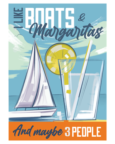 Boats And Margaritas Funny Women's Hoodie