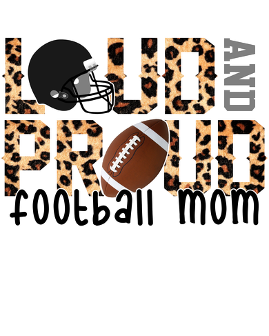 Loud And Proud Football Mom Toddler Long Sleeve