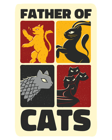 Father Of Cats Funny Mousepad