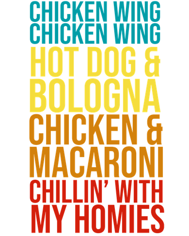 Chicken Wing Hot Dog Macaroni and Chilin With My Homies Tote Bag