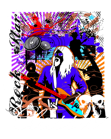 Guitar Rock Star Hero Classic Kids T-Shirt