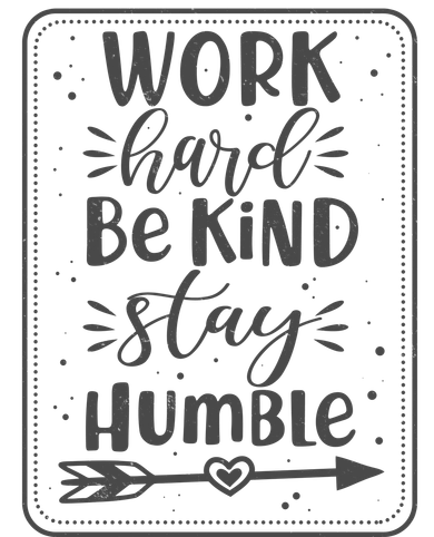 Work Hard Be Kind Stay Humble Pajama Set