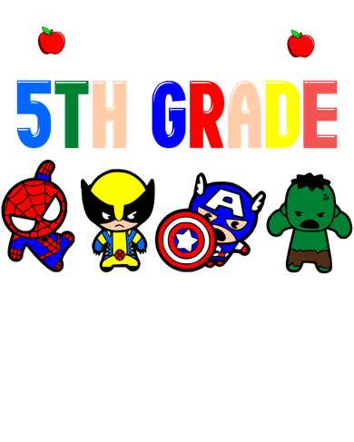 I Teach 5th Grade Superheroes Coaster