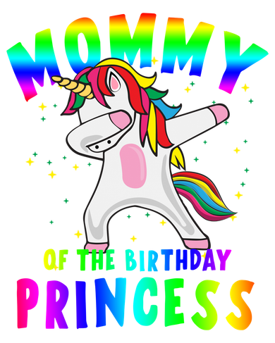 Mommy Of The Birthday Princess Magical Unicorn Backpack