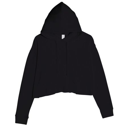 Custom Crop Fleece Hoodie