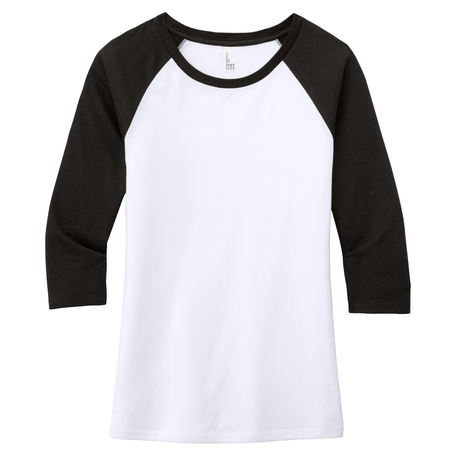 Custom Women's Tri-Blend 3/4-Sleeve Raglan Shirt