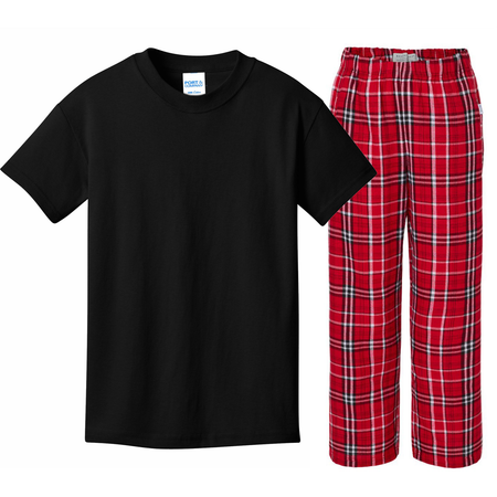 Custom Kids Plaid Pajama Set