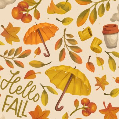 Hello Fall Autumn Season Pajama Set