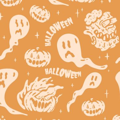 Halloween Ghosts And Pumpkins Toddler Long Sleeve