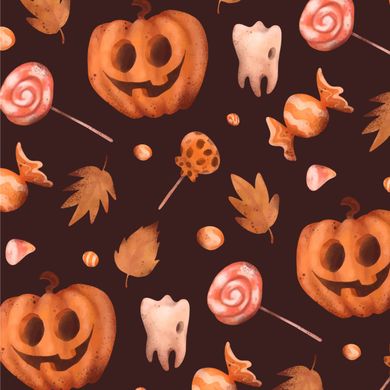 Creepy Halloween Pumpkin Candy Women's Tank Top