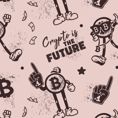 Crypto Is The Future Retro Doggie Tank