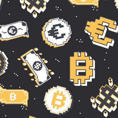 Bitcoin Money Currency Pixel Women's Hoodie